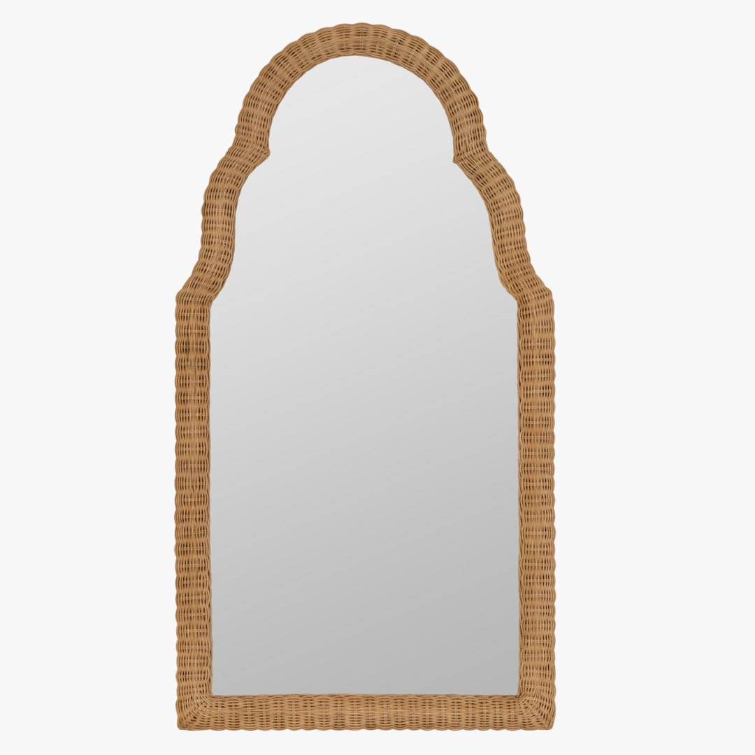 Ezra Arched Rattan Mirror