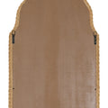 Ezra Arched Rattan Mirror back view - D rings