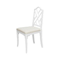 Bella White Fretwork Chair