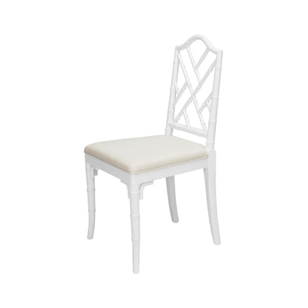 Bella White Fretwork Chair