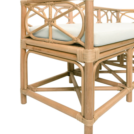 Fernandina Rattan Bench
