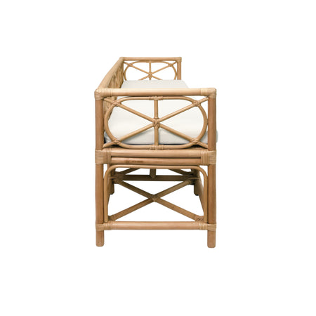 Fernandina Rattan Bench