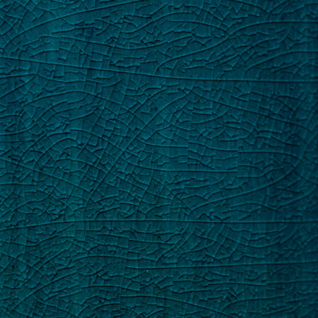 Faraway Ceramic Table Lamp - crackle reactive blue glaze closeup