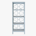 Fernandina Light Blue Rattan Etagere