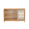 Fernandina Rattan Cabinet - open doors