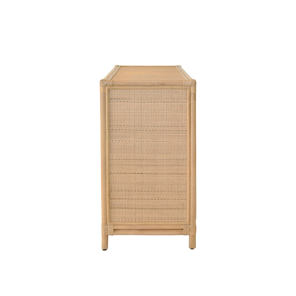 Fernandina Rattan Cabinet side view