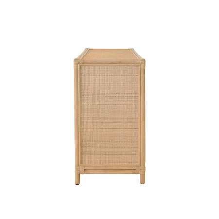 Fernandina Rattan Cabinet side view