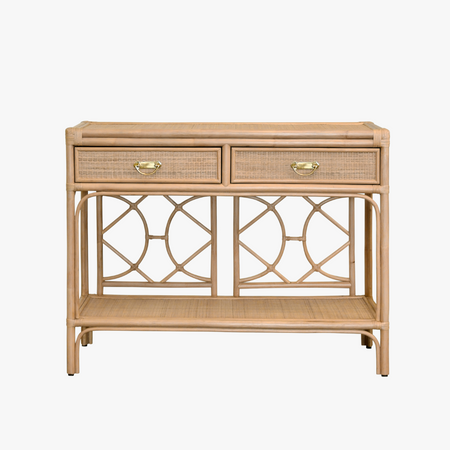 Fernandina Rattan Console Table