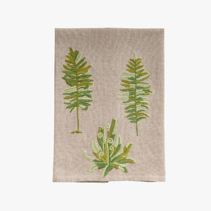 Ferns Embroidered Hand Towel