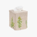 Ferns Embroidered Tissue Box Cover