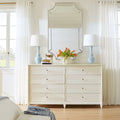Flavie Double Dresser styled in white bedroom