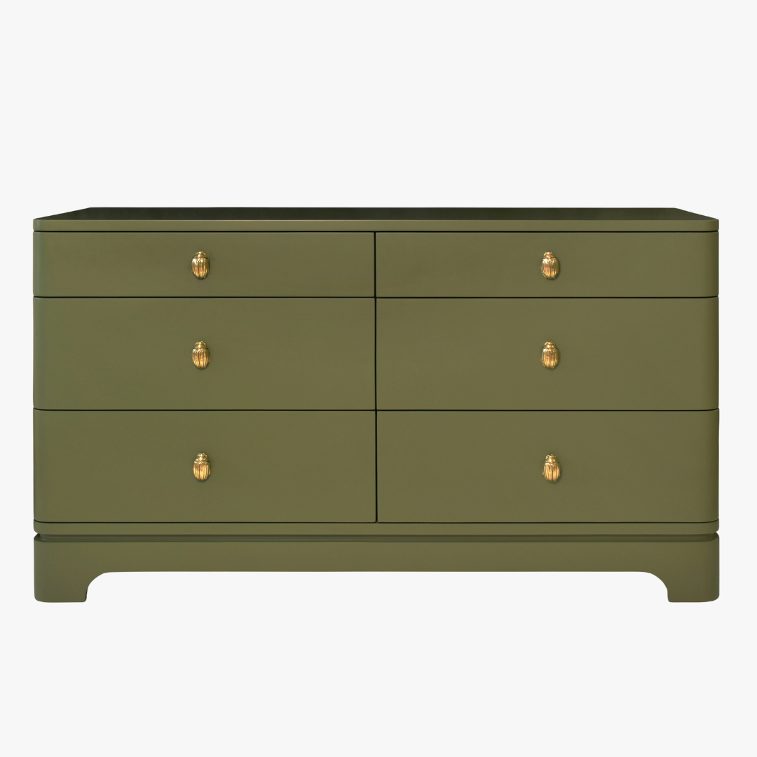 Fleur Olive Dresser - Lacquered Bedroom Furniture