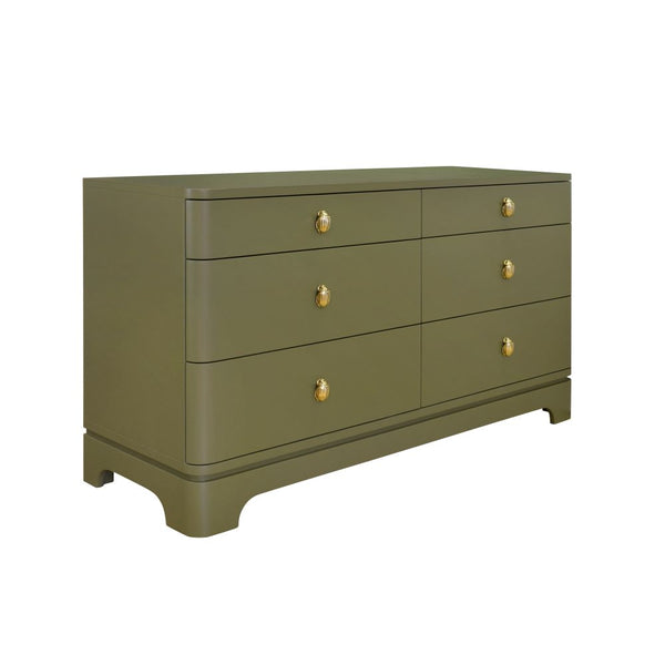 Fleur Olive Dresser - Lacquered Bedroom Furniture - Dear Keaton Fleur Olive Dresser - Lacquered Bedroom Furniture - Dear Keaton