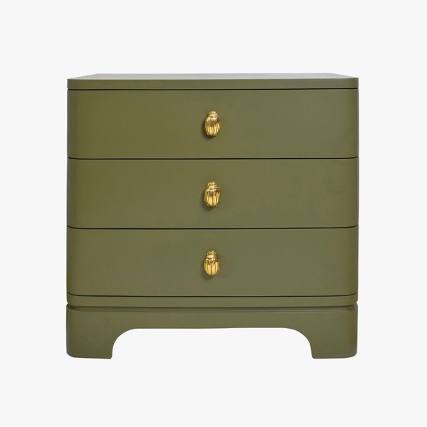 Fleur Olive Side Table Lacquered Bedside Table Dear Keaton