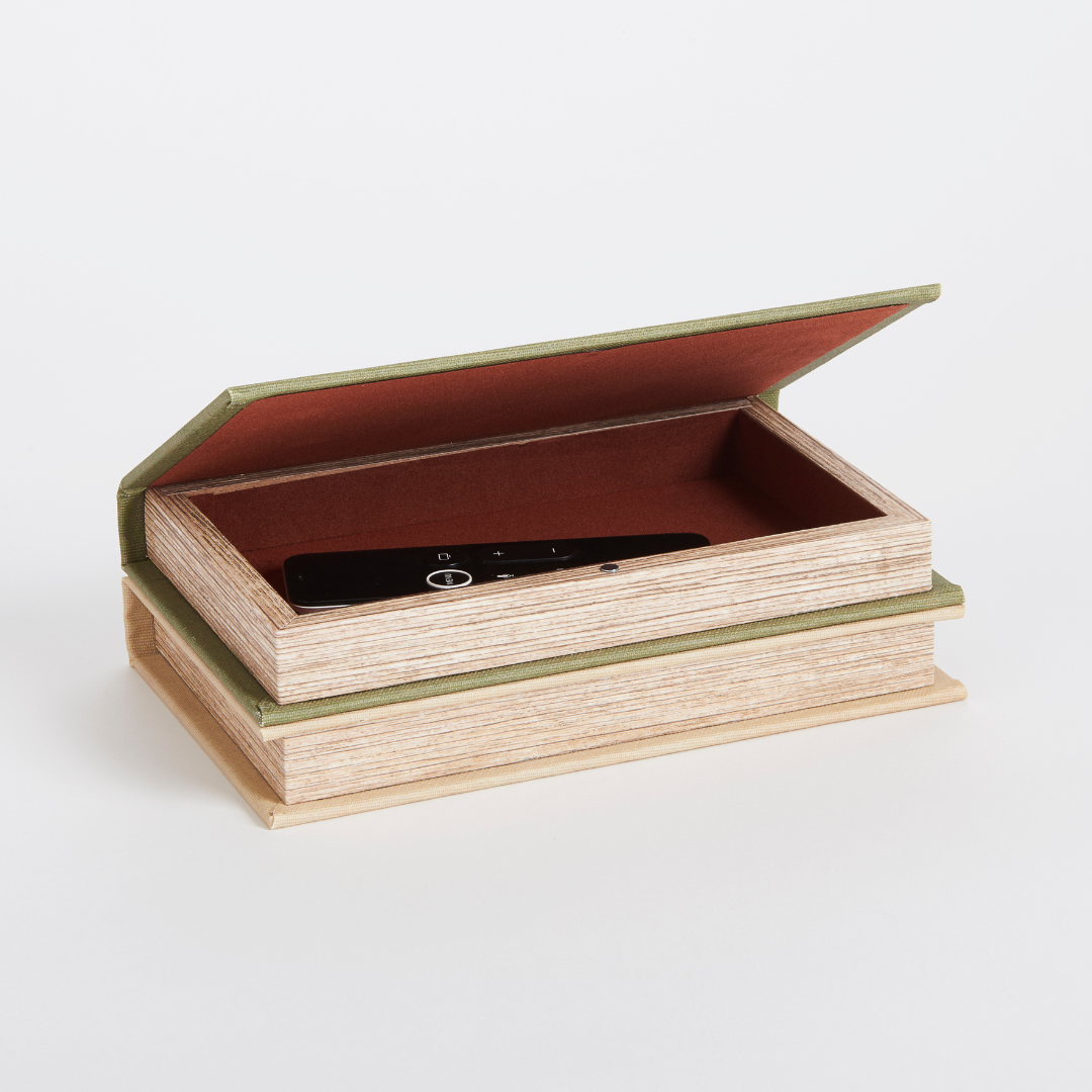 Fleurs Storage Book Set with remote