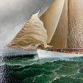 Framed Racing Sloop texture closeup