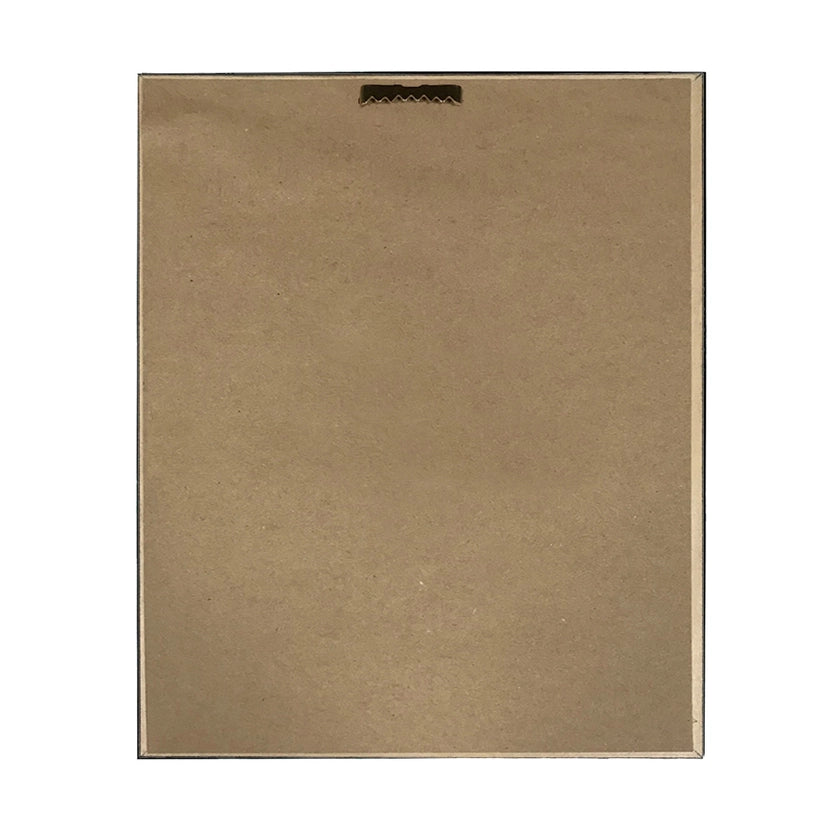 Framed Silhouette Ship Print back view