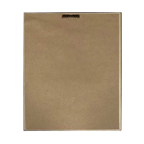 Framed Silhouette Ship Print back view