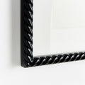 Framed Wading Duck Print black rope frame closeup