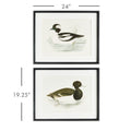 Framed Wading Duck Print dimensions