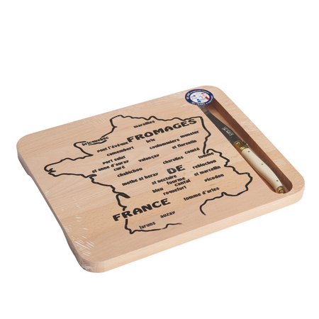 France Map Cheese Board Set - with Laguiole Knife