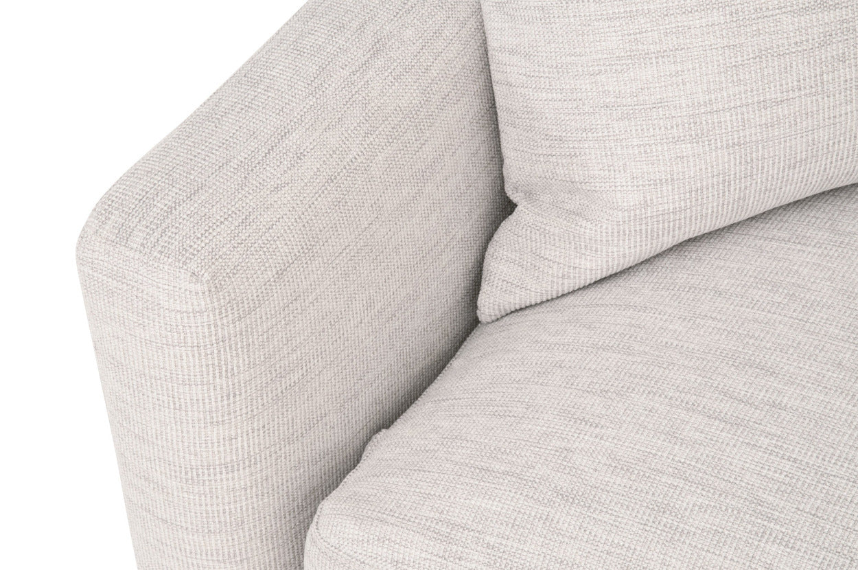 Francis Slim Arm Sofa - arm and pillow closeup