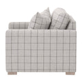 Francis Windowpane Sofa Chair - plaid side view