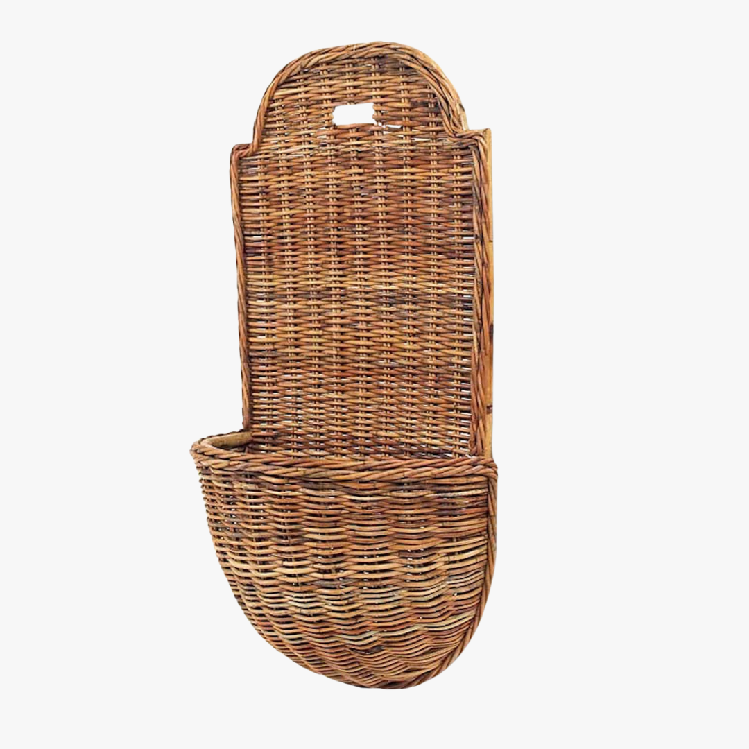 French Country Hanging Wall Basket