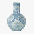 Freya Bottle Vase - floral and leaf motif