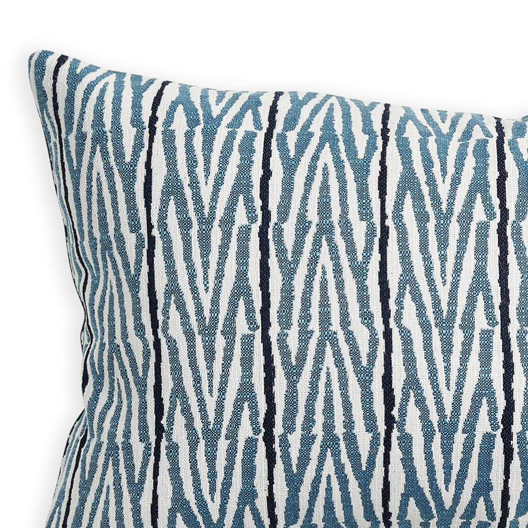 Fuji Sky Outdoor Lumbar Pillow Cover - woven pattern closeup