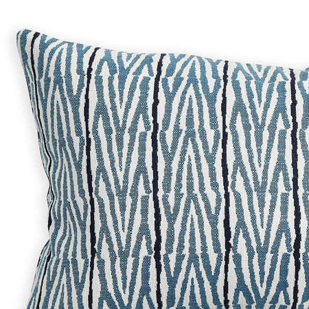 Fuji Sky Outdoor Lumbar Pillow Cover - woven pattern closeup