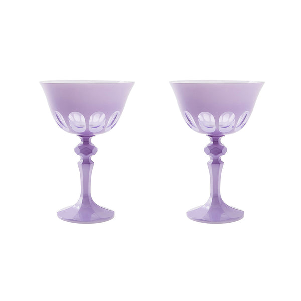 Rialto Lupine Coupe Glass Set from Dear Keaton