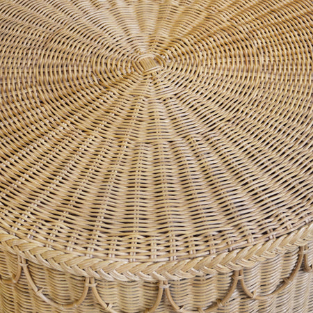 St Germain Scalloped Coffee Table - texture top details