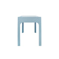 Castella Light Blue Lacquered Linen Desk Side View
