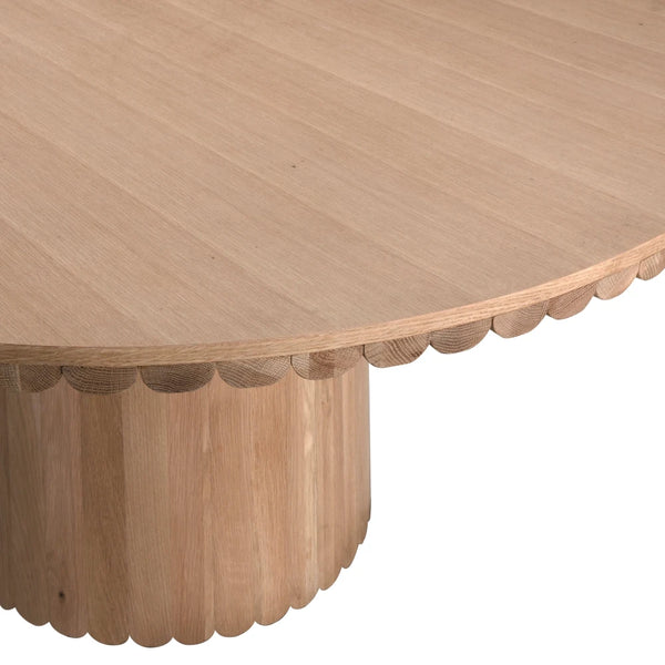 Lane Dining Table Scalloped Detail