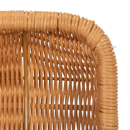 Garden Gathering Basket woven rattan texture closeup