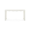 Geneva Console Table - bleached grasscloth