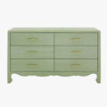 Geneva Spring Green Grasscloth Dresser