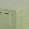 Geneva Spring Green Side Table corner closeup