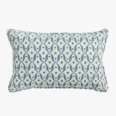 Genoa Azure Lumbar Pillow Cover