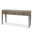 Gideon Grey Shagreen Console - three drawers