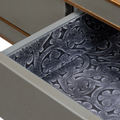 Gideon Grey Shagreen Console Table - drawer liner