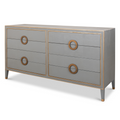 Gideon Grey Shagreen Double Dresser