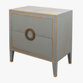 Gideon Grey Shagreen Nightstand