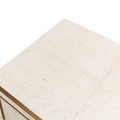 Gideon Ivory Shagreen Bedside Table top texture