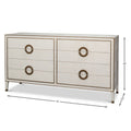 Gideon Ivory Shagreen Double Dresser dimensions