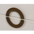 Gideon Ivory Shagreen Double Dresser round hardware