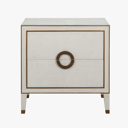 Gideon Ivory Shagreen Nightstand