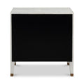 Gideon Ivory Shagreen Nightstand back view