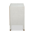 Gideon Ivory Shagreen Nightstand side view